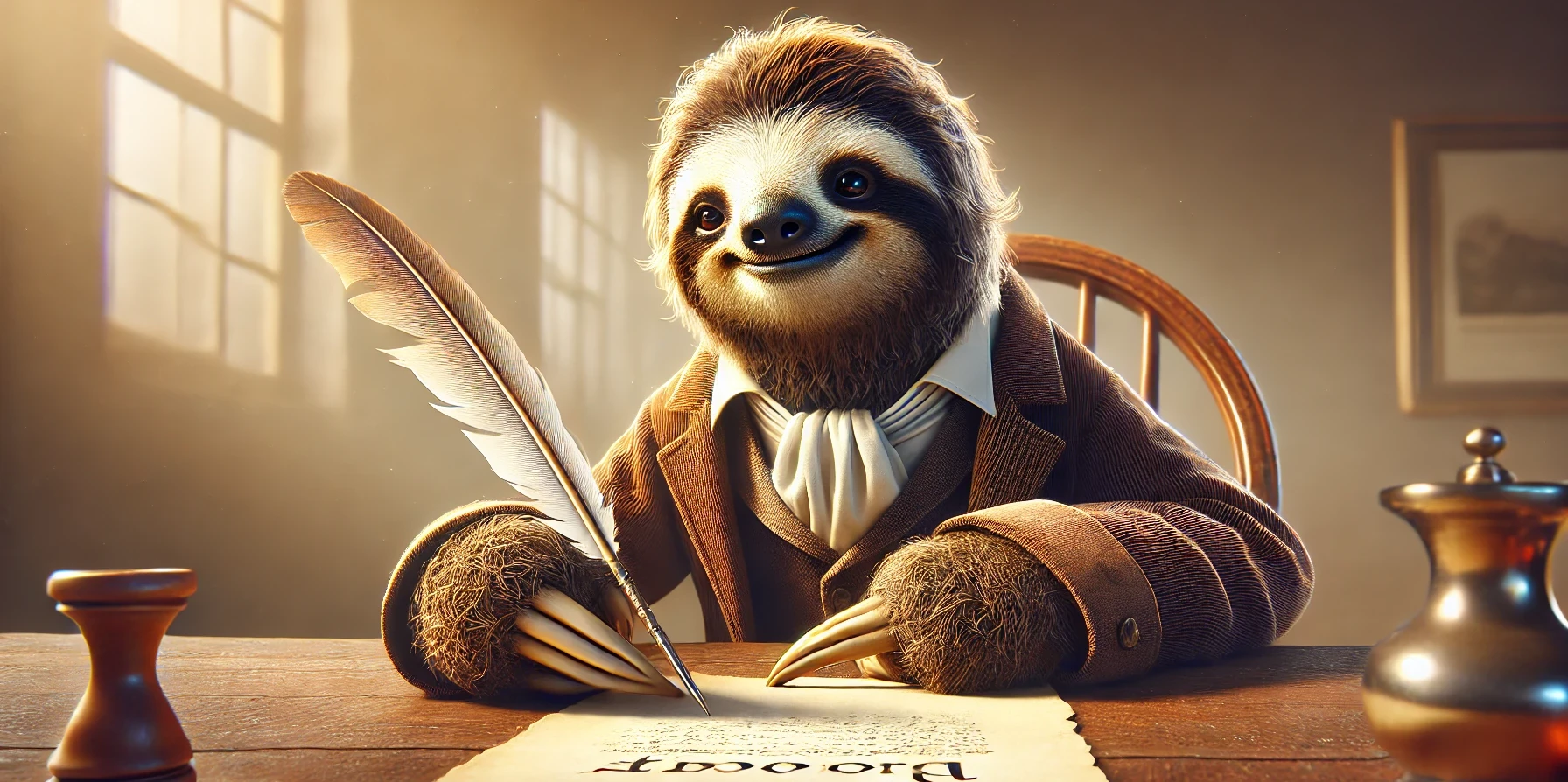 Sloth writing prompt